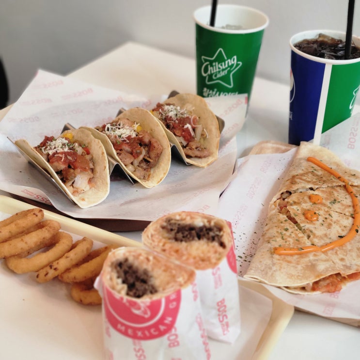  원주시 반곡동 배달 맛집, 부리또 타코 퀘사디아 맛있는 보스부리또 혁신점
