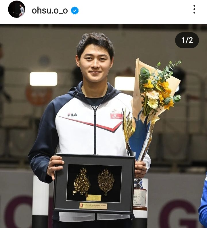 <b>펜싱 사브르</b> <b>오상욱</b> '23회 국제그랑프리 대회' 금메달
