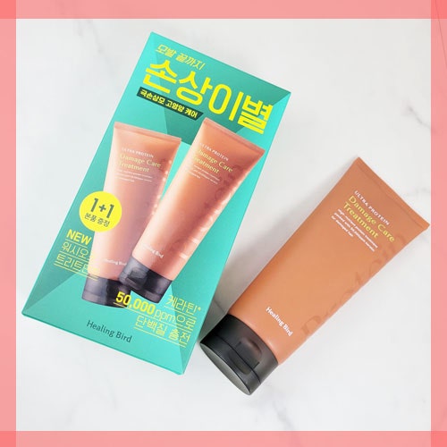  극손상모엔 워시오프 힐링버드 데미지 케어 트리트먼트로 케라틴 케어하자