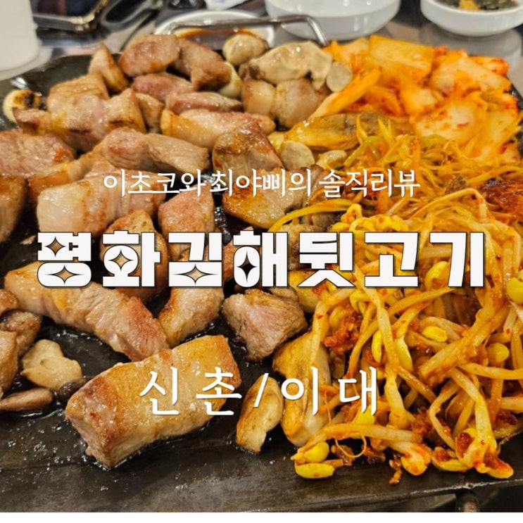 [신촌 뒷고기 맛집] 레트로한 분위기가 독특한 신촌 평화김해뒷고기