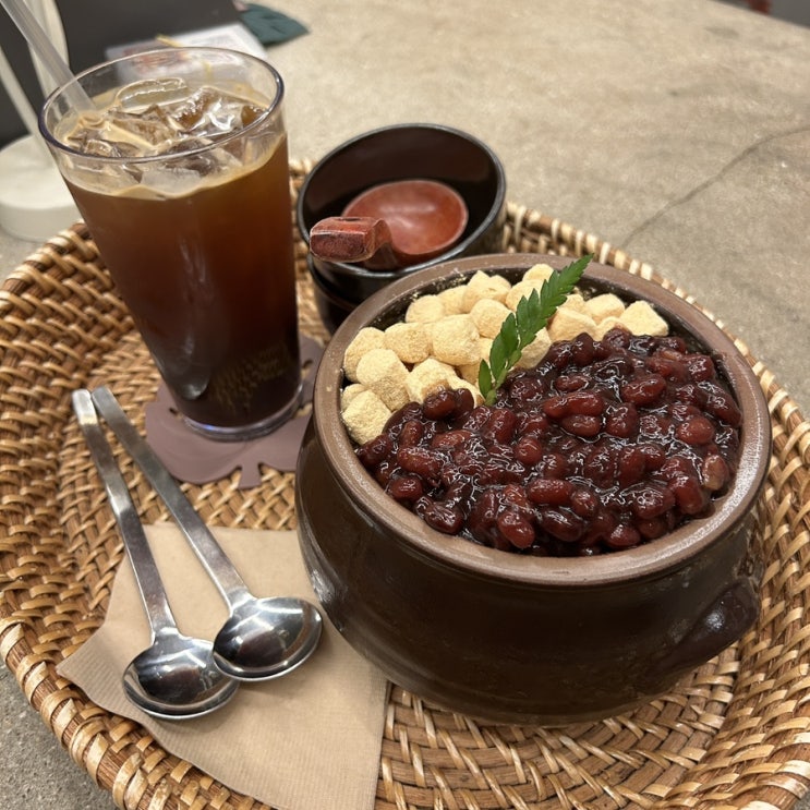 광주 수완지구 카페 빙수 맛집 [브론즈힐507] 장독대팥빙수