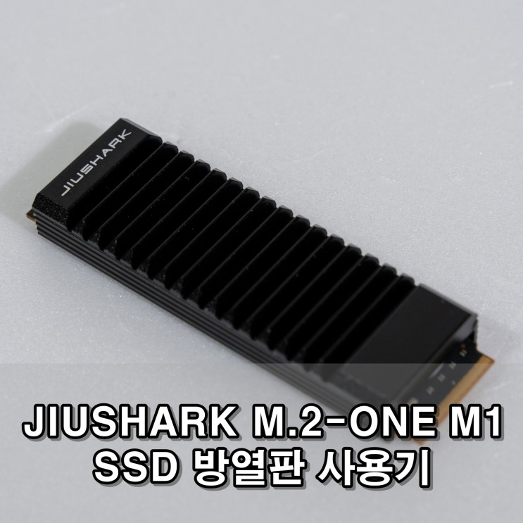 JIUSHARK M.2-ONE M1 SSD 방열판 사용기