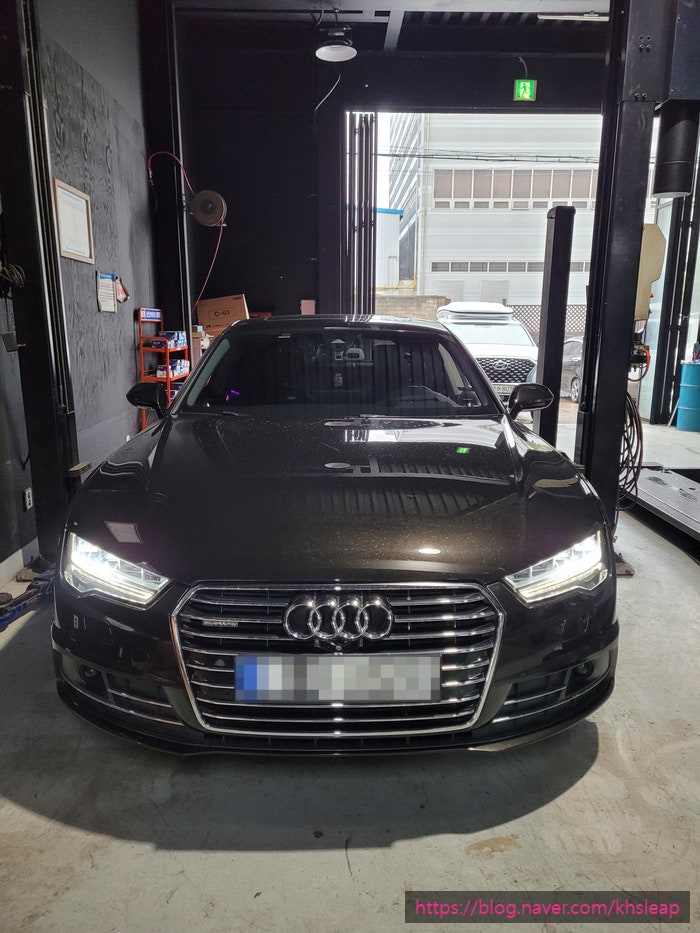  [ 아우디 a7 50 tdi 돼지꼬리 엔진 경고등 점등 으로 dpf 클리닝 정비 ] 디젤 흡기크리닝 수입차카센터