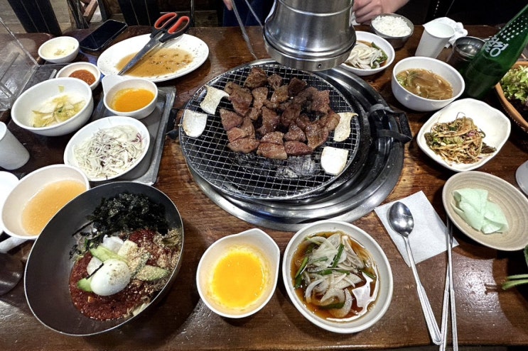  [홍천 맛집] 양지말 화로구이 - 간장 고추장 막국수 후기 주차
