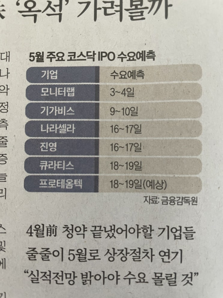 한국경제 5.1 오늘의 뉴스