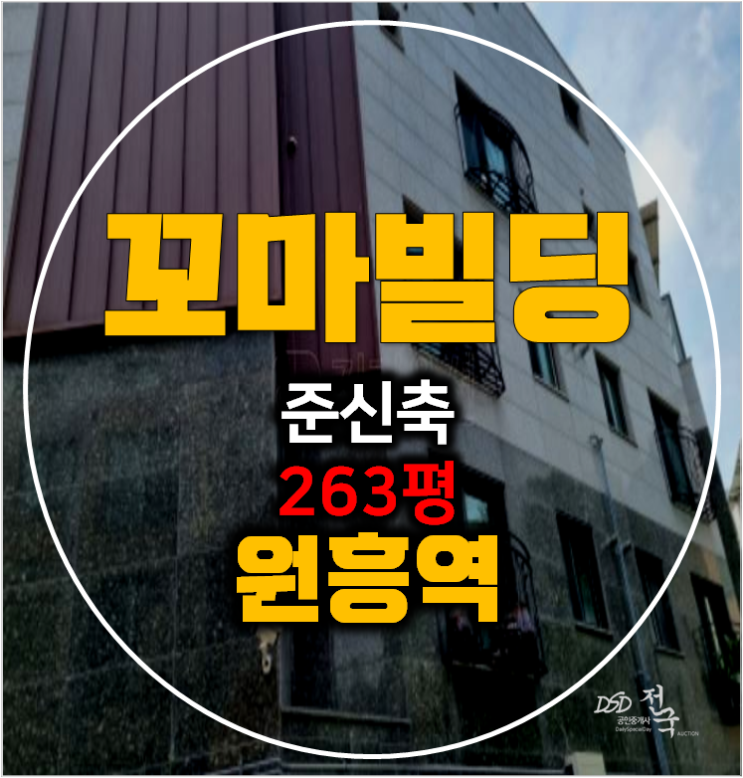 고양시경매 꼬마빌딩 원흥동 263평 통건물