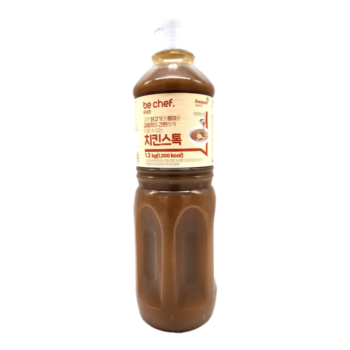  동원홈푸드 비셰프 치킨스톡 (1.2kg x 10개입) 매기 대용 깊은 풍미 액상 닭육수