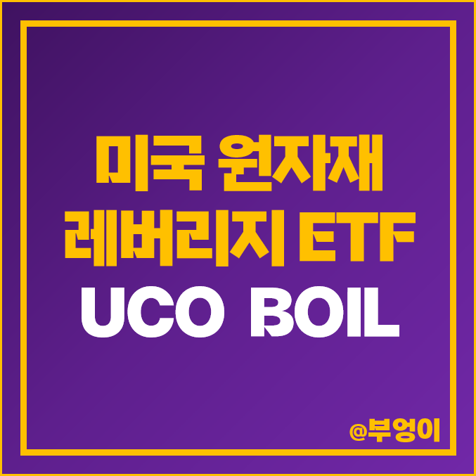 미국 원자재 레버리지 ETF - UCO & SCO 주가 : 국제 원유 및 천연 가스 선물 관련주 (역대 주식 액면병합 추이)