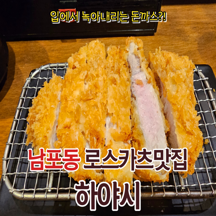  나만의 또간집 남포맛집 하야시 재방문기! 카츠동,로스카츠 맛집!
