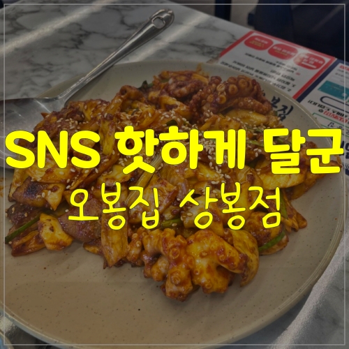 직화낙지와 보쌈으로 SNS 화제 상봉역술집 오봉집