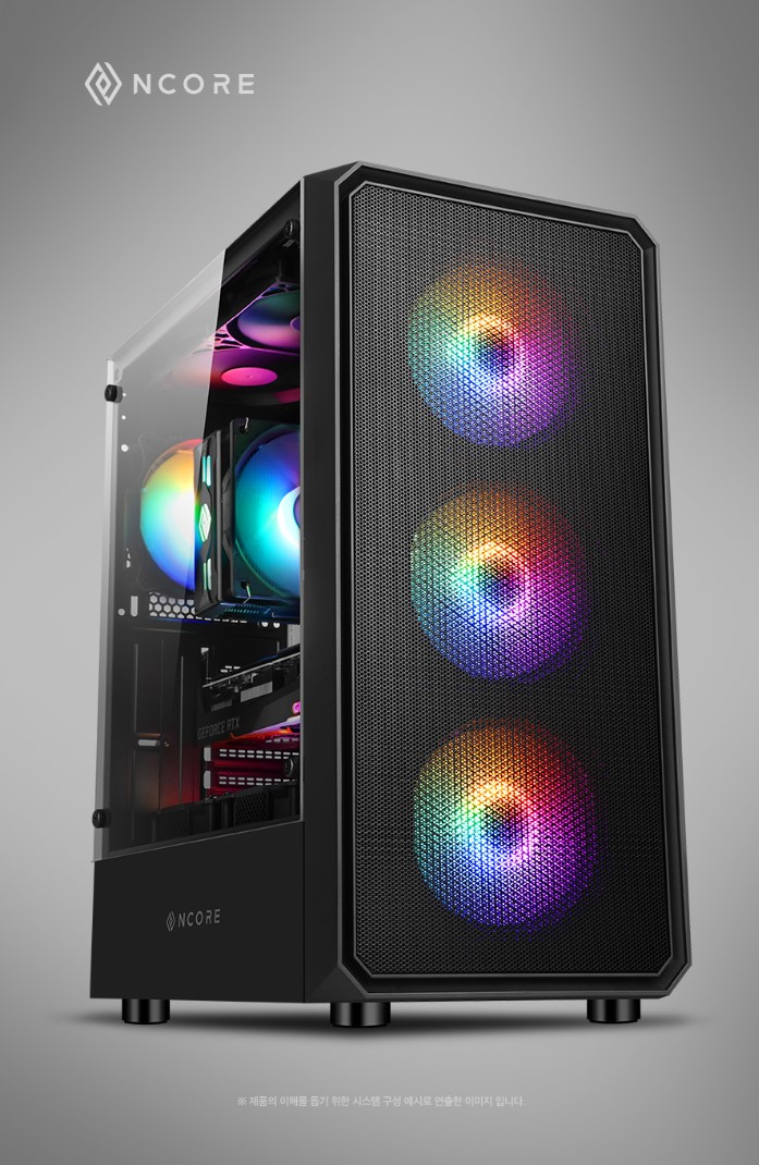  미들타워케이스 앱코 NCORE G30 트루포스 블랙 사용후기