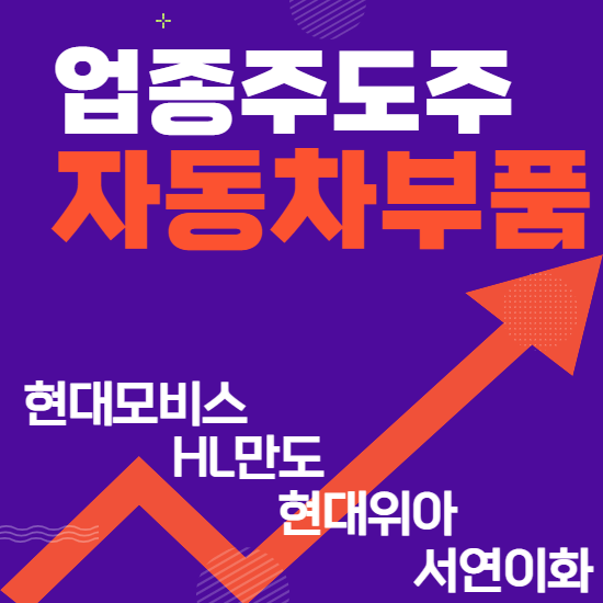  업종주도주 - 자동차부품(현대모비스,HL만도,현대위아,서연이화주식주가분석 및 전망)