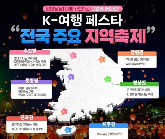 전국 K-여행 축제지역 정보! 전국 K-여행 축제지역 정보!