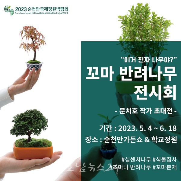  2023순천만정원박람회, 5월 4일부터 ‘꼬마 반려나무’ 기획전시 개최