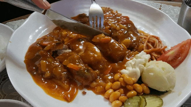  [진주맛집/진주시내맛집]추억의 양분식 돈까스 비빔만두 <태산만두>