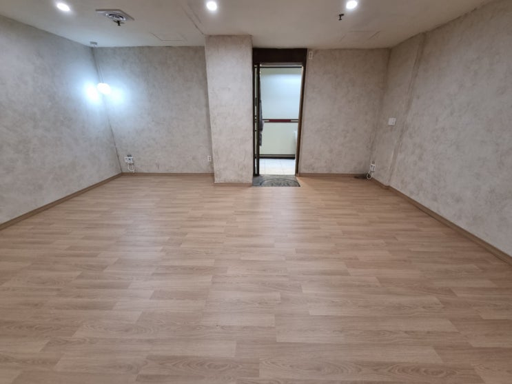  마포 지하상가 전기온돌마루 강화마루 "구들" 바닥난방 시공