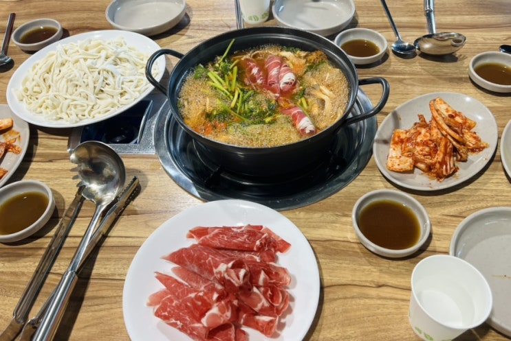  [파주] 심학산밀가마칼국수 _ 심학산 파주 롯데아울렛 근처 얼큰 & 바지락 칼국수 맛집