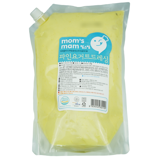  맘스맘 파인요거트 드레싱 (2kg x 3개입) 황금레시피 샐러드 드레싱 소스 양념 맛집 비결