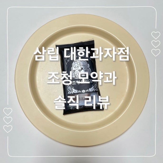  편의점 약과 삼립 대한과자점 조청 모약과 솔직 리뷰