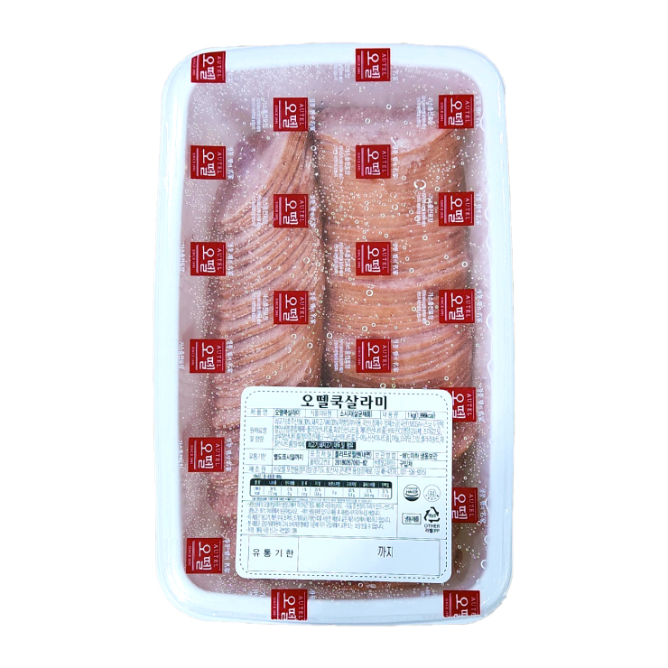  오뗄 쿡살라미 1kg 슬라이스햄 부대찌개 샌드위치 피자 토핑