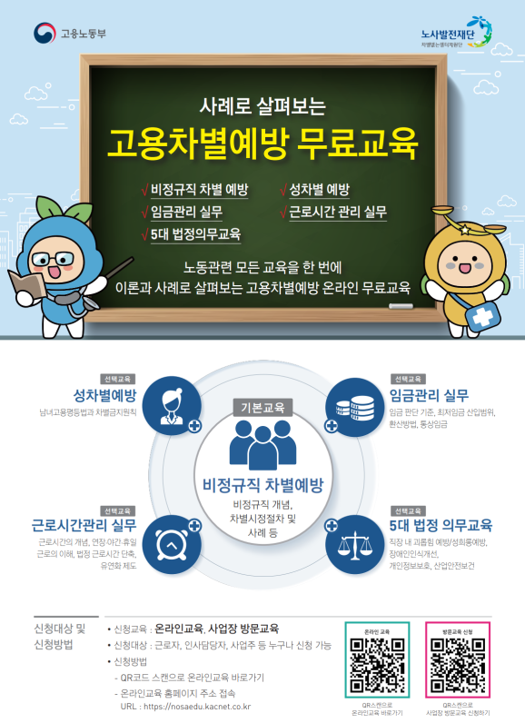 비정규직 온라인 차별예방 교육 (일산노무사, 장항동노무사) 비정규직 온라인 차별예방 교육 (일산노무사, 장항동노무사)
