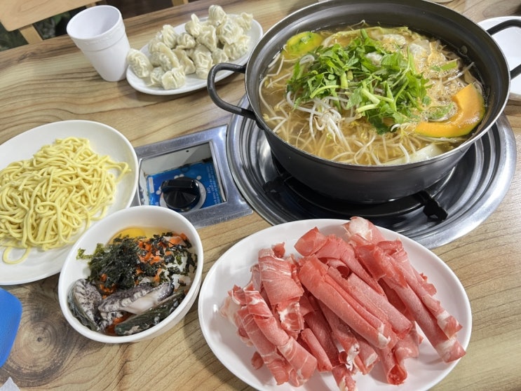  오복이샤브샤브 :: (내돈내산) 안락동 샤브칼국수 로컬맛집