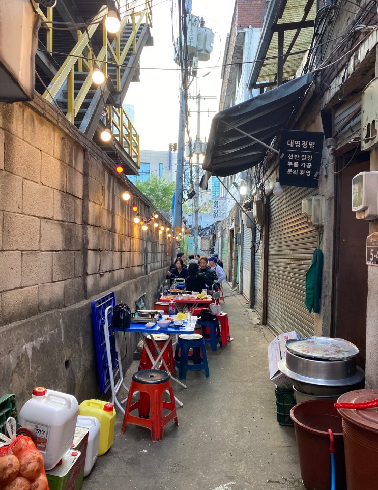  [을지로] 야외에서 구워먹는 노포 곱창집 '우일집' 솔직후기