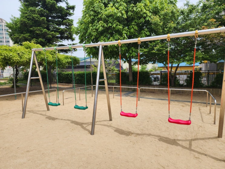  [날개스포츠] 경기광주도곡초교 그네줄 교체, 그네안장 교체 작업
