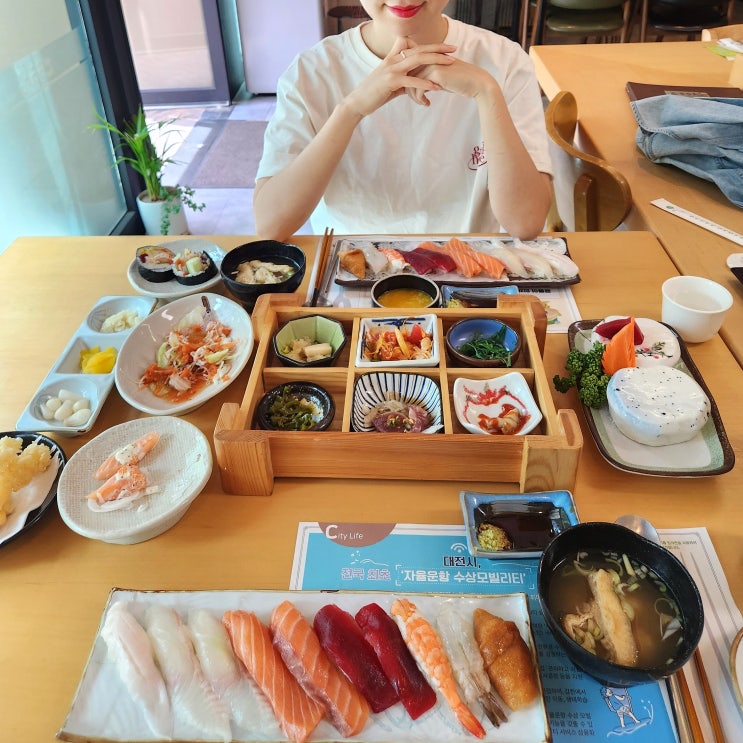  유성 초밥 코운스시 점심 특선 가성비 짱