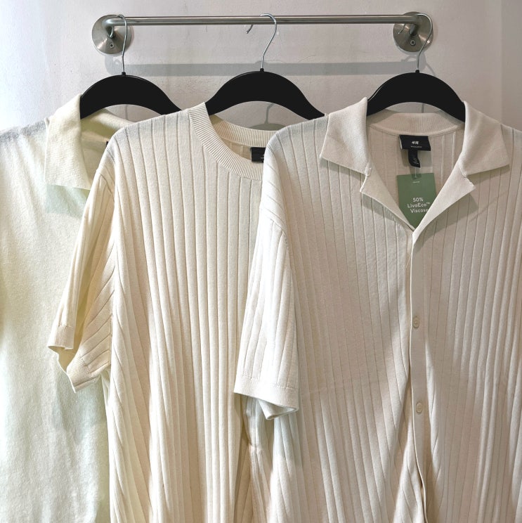  H&M 에이치엔엠 반팔 니트 착용 후기 및 제품 추천