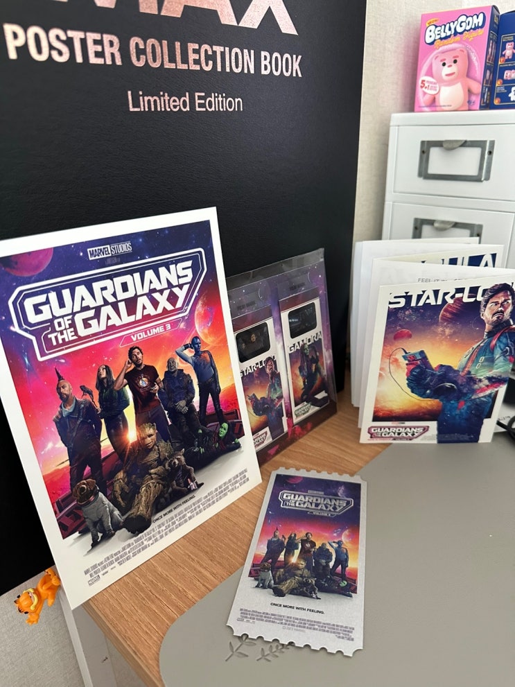  가디언즈 오브 갤럭시 Volume 3 멍청해도 좋아 가장 가오갤스러운[영화 정보, 후기 ,평점, 4DX 효과표, 오리지널 티켓, 필름마크, 아코디언 엽서, 아트카드]