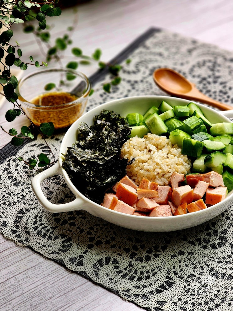  디디미니 오이김비빔밥 맛있는 다이어트 식단 레시피