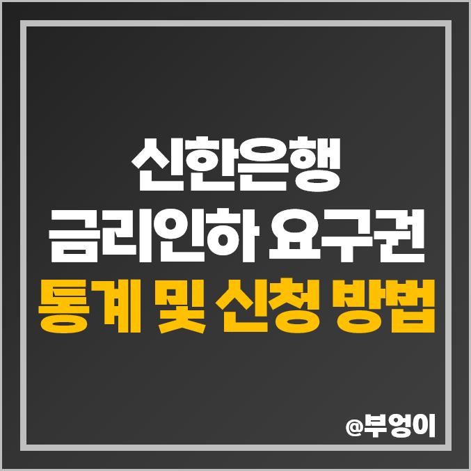 신한은행 금리 인하 요구권 신청 승인 조건, 신청 방법, 대출·주담대 이자율 : 마이너스 통장 및 개인 신용대출 이자 신한은행 금리 인하 요구권 신청 승인 조건, 신청 방법, 대출·주담대 이자율 : 마이너스 통장 및 개인 신용대출 이자