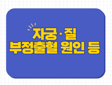 부정출혈 비정상적 자궁 질 출혈의 원인