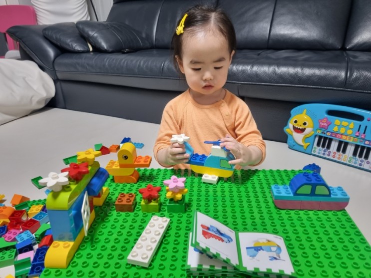 마이리틀타이거 블록테이블 우리아기 첫 레고 어린이날 선물