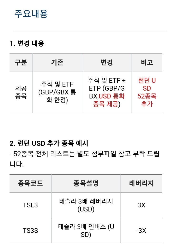  미래에셋증권도 달러로 삼슬라(TSL3) 매매가 가능하군요 (2023. 3. 29. 부터)