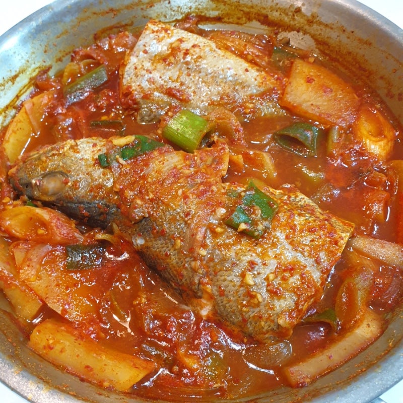 민어조림 여름보양식 반건조 민어 양념장 레시피