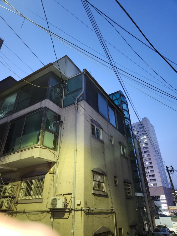  다가구 3층 1호 집 확장           발코니 빗물 누수 현장