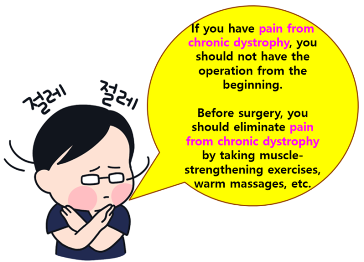 2장-4, 5, 6 수술 전 단계, 통증의 이환기간, 이상적 수술시기, 신경손상의 가능성