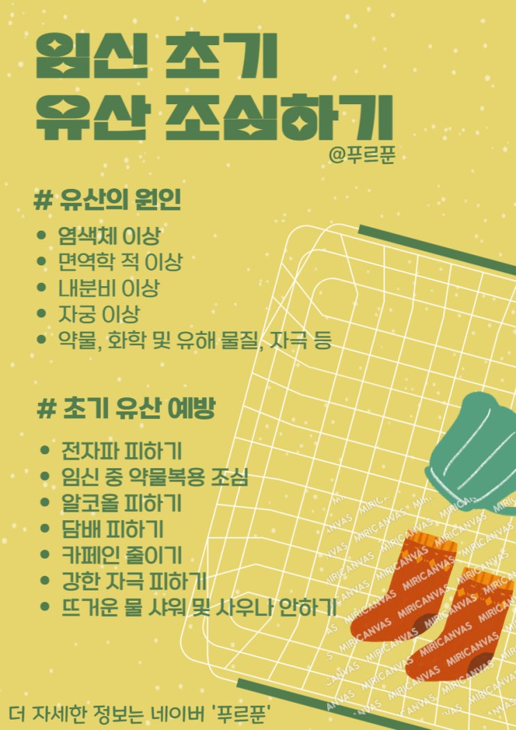  임신 초기 유산 증상 및 예방