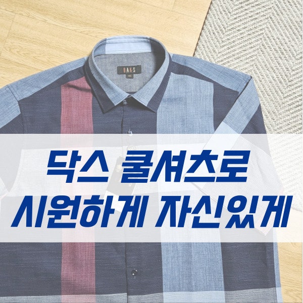 닥스 남자 여름 반팔 셔츠로 갱년기 남편에게 선물하기