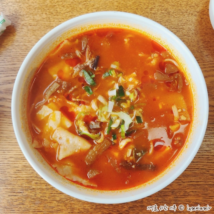 가산동 수제비 메뉴가 있는 맛집 정담칼국수