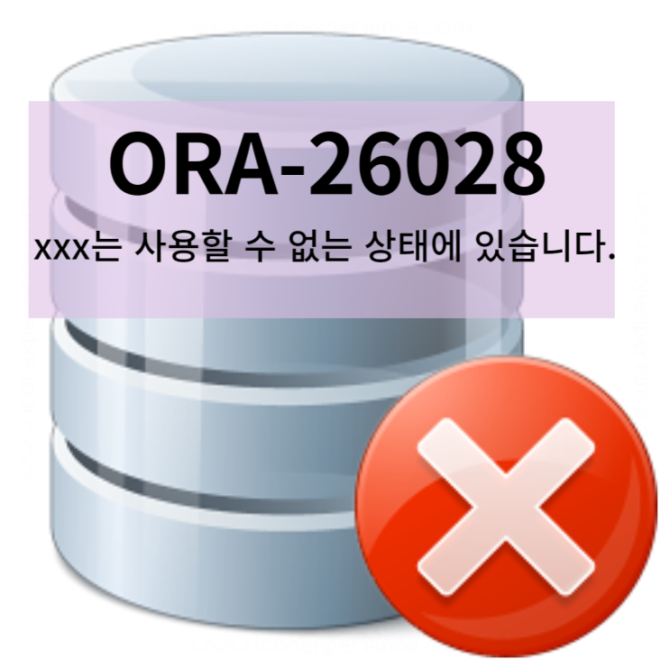  ORA-26028: xxx 인덱스는 사용할 수 없는 상태에 있습니다.