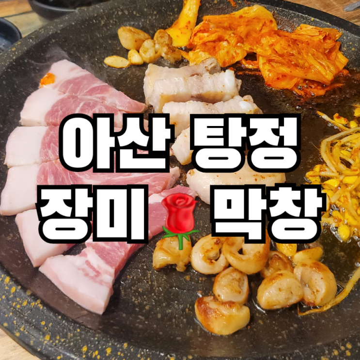  아산 탕정 장미막창 고기  맛있게 먹은 곳