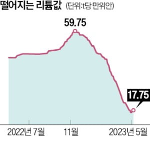'하얀 석유' 불리던 이름값이 아깝다…잘 나가던 리튬의 추락 '하얀 석유' 불리던 이름값이 아깝다…잘 나가던 리튬의 추락