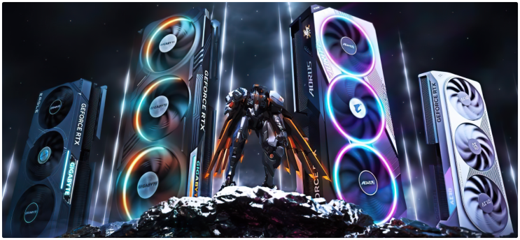 기가바이트 AMD 라데온 RX 7600 및 엔비디아 지포스 RTX 4060 Ti 8GB 그래픽카드 정보 유출