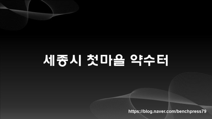  세종시 첫마을 약수터 야외무대 이용 후기