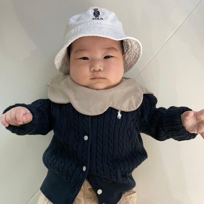 아기버킷햇 폴로베이비모자 6개월 아기 모자사이즈 어린이날 선물 받았어요