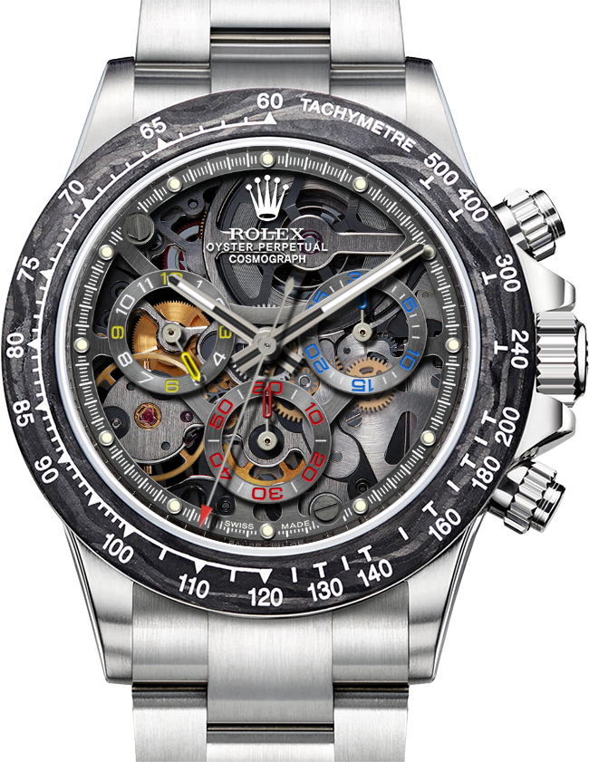  워치4,워치5 워치페이스 공유. 롤렉스 스켈레톤 워치페이스 Rolex Artisans Montoya Daytona Skeleton