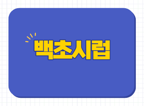 백초시럽 설사 구토 장염 효능 용량 가격 편의점 등